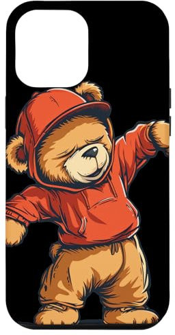 Hülle für iPhone 13 Pro Max Tanzender Teddy im Pullover für Bärenliebhaber