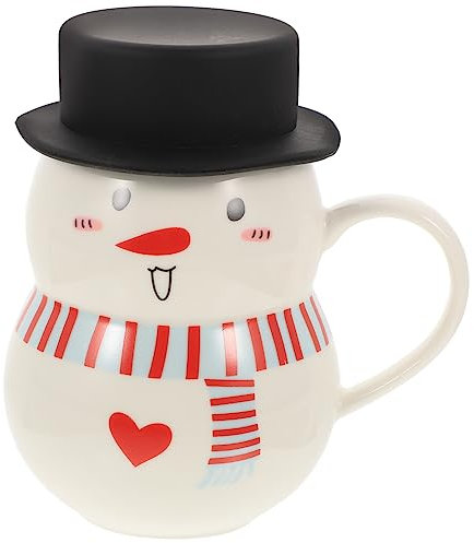 Cabilock 2 Piezas Taza De Navidad Tazas De Bebidas Recipiente Para Bebidas Taza De Té De Temporada Vacaciones Tazas De Café Taza De Café De Vacaciones Taza De Café Pintada a Mano Cerámica