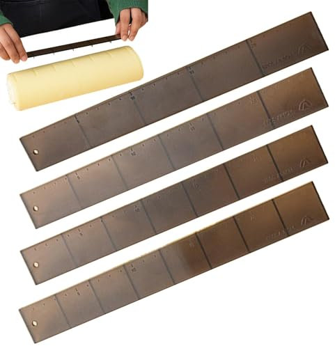 Cake Cutting Scale Ruler | Cake Ruler | Adjustable Cake Cutting Tool | 4pcs Cake Portion Scale Ruler, Cake Slicing Guide Ruler, Cake Cutting Guide Ruler, Cake Portion Ruler