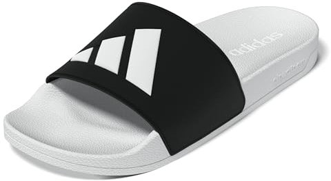adidas Mixte ADILETTE SHOWER SLIDES, Cloud White/Core Black/Cloud White, 50 EU