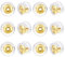 SGERUFZ 12 Pièces Fermoirs Boucles d'Oreilles Sécurisés en 18K Or Silicone Hypoallergénique pour Boucles/Oreilles Tombantes Non-Irritants (Or)