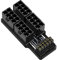 Diggtor 4X8Pin 40 Series Grafikkarte ATX3.0 12VHPWR 12+4P 600W 180 Grad Power Converter für 4080 4090 Grafikkarte Schwarz