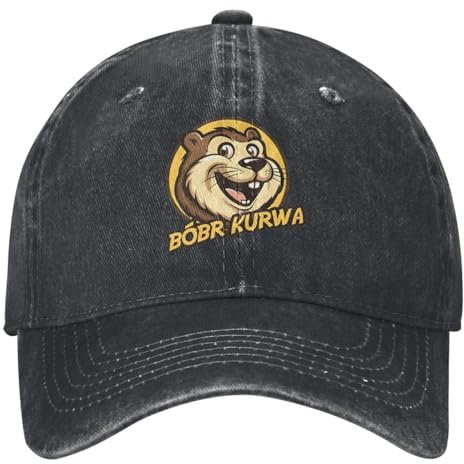 IEINYAUP Bober Kurwa Casual Baseball Cap Frühling Bobr Kurwa Biber Trucker Hut Hochwertige Outdoor Gym Snapback Cap Unisex Retro Caps Baumwolle, für alle Jahreszeiten