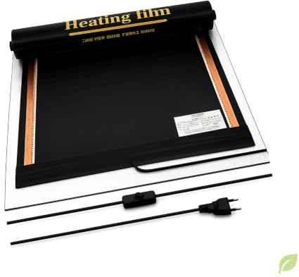 Durensa® Teppichheizung/Wohnwagenheizung mit Isolierung und Ein-/Ausschalter (50 * 250 cm 275 Watt)