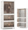 KOMFOTTEU Armario de Dormitorio Plegable 421 L, Caja de Almacenamiento con 4 Ruedas, Contenedor de Plástico con 10 Perchas, Organizador Portátil con Cierres Magnéticos, 71 x 46 x 156 cm