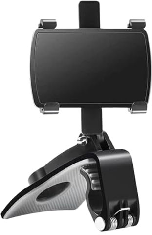 Nuyhgtr Car Phone Mount, Cell Phone Bracket, Shockproof and Stable Design with Adjustable Smartphone Cradle for Sedan, RV, Automotive, Daily Commute, Road Trips, Black Color