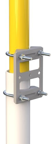 Clamp V Jaw Bracket Accessories (Without The Pole) Works with Coaxial Pipe (Pole) Mast Universal Antenna Mount Adapter for Starlink Antenna Weather Stations etc.