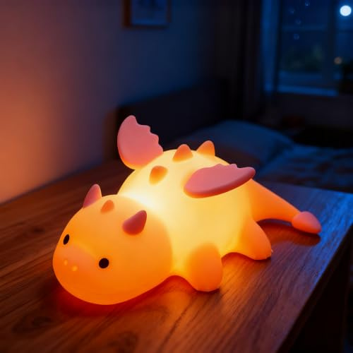 GBKDQQ Axolotl Nachtlicht, Süßes Axolotls Lampe für Kinder, Nachttischlampe Touch Dimmbar, Nachtlicht Kinder Stilllicht, Axolotl Aufladbar LED Tischlampe mit Timer,Weihnachten Geschenke für Jungen