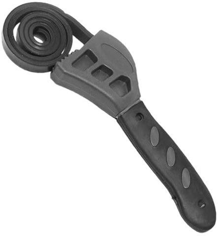 ApexPine 500mm Adjustable Rubber Strap Wrench for Jar Garage Use | adjustable rubber strap wrench, non-slip textured belt, for kitchen jar opening garage diy repair
