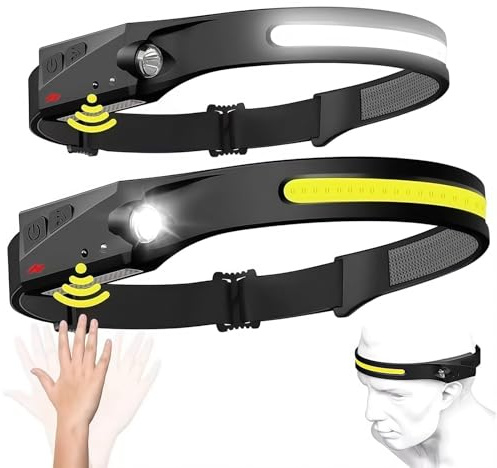 AAFGVC Adventure Light 2.0 - Das Original, 230° breite Ausleuchtung mit COB-Technologie für Wandern, Joggen und Camping (2 Stück)