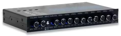 Gundhgstrr Audio EQ Tuning Crossover Amplifier 9 Band Car Equalizer Parametric Car Preamplifier
