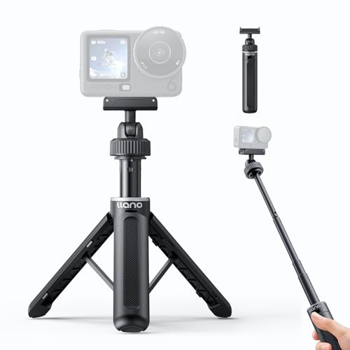 llano 16 Magnetic Mini Tripod for DJI Osmo Action 6, Osmo Nano | Small Selfie Stick and Handle Grip, with Magsafe Quick Release Adapter, 360° Ball Head, Accessories for DJI, Lightweight