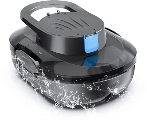 S1PRO (2026 Upgrade) Robot de Piscina, 120 Min de Autonomía Robot Limpiafondos Piscina Sin Cable con Doble Motor, Autoaparcable, para Piscinas de Fondo Plano 95m², Gris Oscuro