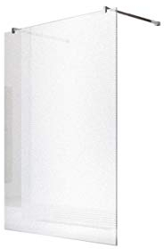 Glaszentrum Hagen - 10mm Duschwand - Duschabtrennung - Dusche - Walk-In Dusche - Fest & Freistehend - ESG - Variante (Freistehend-Satiniert (Halterung-Eckig), 78x200cm)