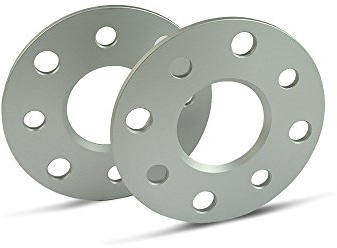 SCC Spurverbreiterung 10204E - silber eloxiert - LK: 98/5+1 NLB: 58,1 - 5mm - 2 Stück