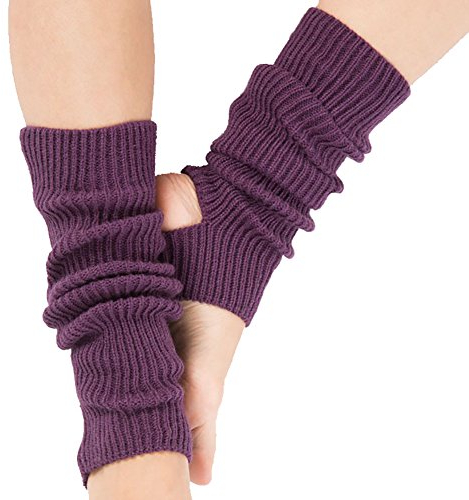 VUCDXOP Leg Warmers for Women Girls,Woman Yoga Socks Knitted Stirrup Winter Extra Soft long leg warmers for Yoga Dance