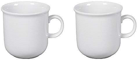 Thomas Trend Weiß - 2 x Becher mit Henkel 0,28 l - 11400-800001-15503 - Henkelbecher Mugge Humpen