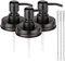 SovelyBoFan Soap Dispenser Lids,Rust Proof Pump and Lid Replacement for Mason Jars or Other DIY Lotion Soap Dispensers, 3 Pack