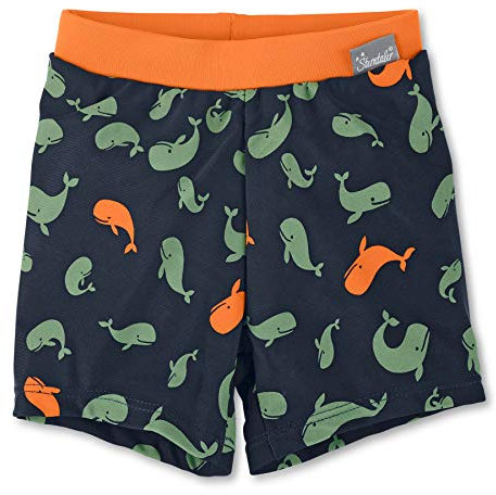 Sterntaler Baby - Jungen Badeshort Kurz Wale Badehose, Marine, 74/80cm