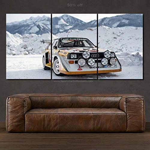 104Tdfc Bilder 3 Teilig Leinwand Wanddeko Geschenk 50X70Cm Rahmen Leinwanddrucke Audcar S1 Quattro Moderne Wandbilder XXL Wohnzimmer Wohnkultur Geschenk