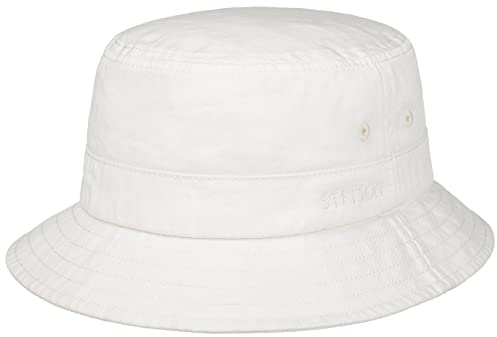 Stetson Organic Cotton Hut mit UV-Schutz Damen Herren 100% Bio-Baumwolle Knitterfrei Nachhaltig Bucket Hat Packable Anglerhut Frühjahr Sommer