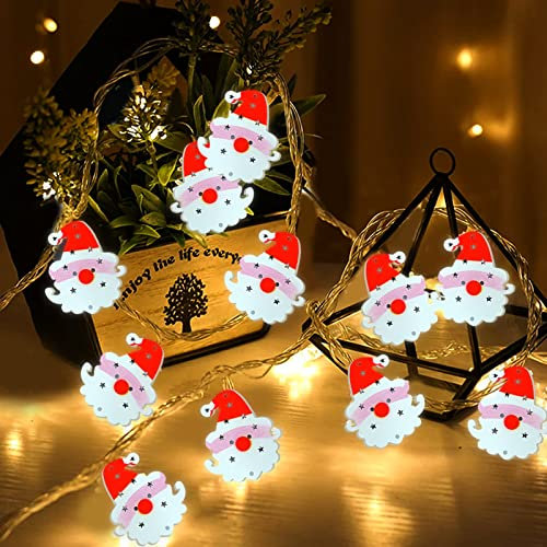 Lichterkette Innen Weihnachten,Weihnachtslichterkette 1,5m 10er Marokkanische LED Lichterkette - Warmweiß Innen Weihnachten Lichterketten Deko -Lichtervorhang Für Weihnachtsbaum - Metal