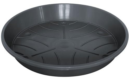 Pflanzen Kölle Dessous de verre « Standard » anthracite, plastique, Ø 10 cm
