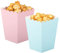ZooYoo 24 Stück Popcorn Tüten Klein Rosa und Blau - 5.5 * 7.5 * 10.5cm - für Rosa Blaue Party-Deko,Baby Shower Party,Gender Reveal,Eine Babyparty