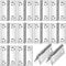 Eruinfang 12 Pieces Hinges Stainless Steel Folding Butt Hinges Small Door Hinge 2'' Bearing Hinges for Closet, Drawer, Window, Boxes, Gate, Silver