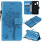 Fatcatparadise Coque pour Samsung Galaxy A20E/A10E, Etui Samsung A20E/A10E, Antichoc TPU Housse Cuir Flip Case Portefeuille Etui Rabat [Magnétique] Coque de Protection Fentes pour Cartes (Bleu)
