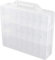 Spactz Nagellack-Organizer, 48 Zellen, 2 Schichten, tragbar, transparent, Nagelzubehör, Handarbeit, Aufbewahrungsbox, verstellbare Aufbewahrungsbox