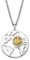 Engelsrufer Damen Halskette Aloha aus Sterling Silber mit Bicolor Weltkugel Anhänger - Karabinerverschluss - in drei Längen verstellbar - nickelfrei