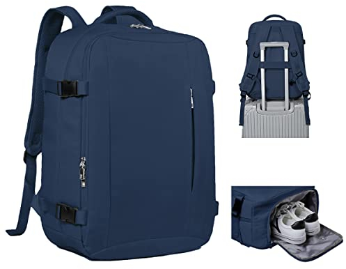 VMIKIV Handgepäck Rucksack für Easyjet 45x36x20 Reiserucksack Handgepäck Flugzeug Laptop Rucksack Damen Herren für Laptop 15,6 Zoll 32L Handgepäck Tasche Flugzeug Flug Genehmigt für Reisen