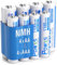 POWXS AA und AAA Akku Set - 8 Stück NI-MH wiederaufladbare Batterien, Super Hohe Kapazität 2800mAh Mignon AA x 4 & 1100mAh Micro AAA x 4 Akkus Kein Memory Effekt, Vorgeladen und Einsatzbereit Accu