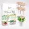 Garden Pack - 50 etichette per piante in legno di bambù, con scatola di imballaggio, perfette per piante da esterno e fiori da interno, erbe aromatiche