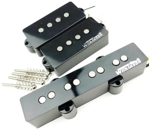 micro de guitare Micro Guitare Basse Électrique 4 Cordes Micros Humbucker Quatre Cordes WPB + WBJ