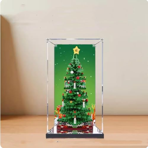 Acryl-Vitrine für Lego 40573 Weihnachtsbaum-Modell, staubdichte Displaybox, transparente Box, Vitrinenbox, Baustein-Sammlerstücke, Vitrine, Vitrine, Vitrine, Vitrine, Vitrine, Vitrine (Nur Hülle, kein