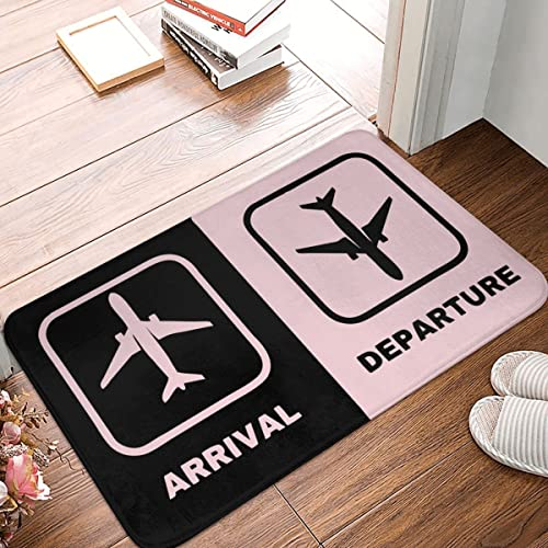 fußmatte innen außen fussmatte The Exit Arrival Departure Fußmatte Badezimmer Rechteck Eingang Balkon Matte Flugzeug Logo Boden deko Wohnzimmer Zimmer deko