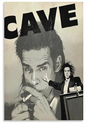 SECOLI Nick Cave Art Leinwand-Poster, hochauflösender Druck für Zuhause, Büro, Wandkunst, Deco, 50 x 75 cm