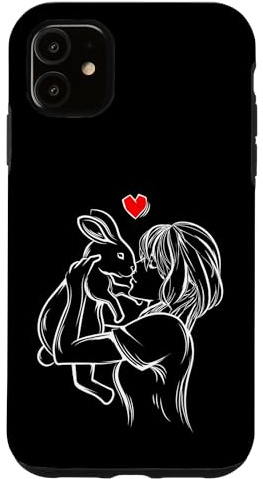 Hasen Kaninchen Hase Damen Kinder Mädchen Hülle für iPhone 11