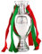 AMMICCO Trofeo dei Campioni Europei di Calcio Coppa Delauna Replica Trofeo di Calcio in Resina Collezione di Memorie di Decorazioni per Casa Ufficio Regali per Fan (34 cm)