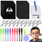 CEWROM 50stk Detektive Spielzeug Kinder Set, Geheimstift mit UV Licht, Notizbuch, Lupen Spielzeug, Detektivausweis Ausweise mit Clip, Kindergeburtstag Gastgeschenke für Detektiv Rollenspiel