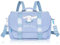 Roffatide Anime Cinnamoroll JK-Rucksack Messenger Tasche Crossbody Tasche Kawaii Lolita Umhängetasche Klappe Schulranzen Niedliche Nylonhandtasche für Frauen Blau