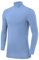 PowerLayer Compression Tops for Boys Base Layers Boys Running Top Thermal Shirt - Mock Neck - Ice Blue, 6-8 Years
