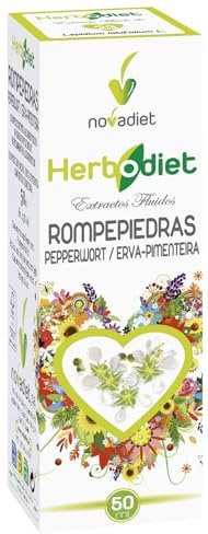 Novadiet - HERBODIET EXTRACTO DE ROMPEPIEDRAS (LEPIDIUM) con Lepidium latifolium L. - Complemento Alimenticio para la Prevención y Tratamiento de Cálculos Renales y Urinarios - Envase de 50 ml