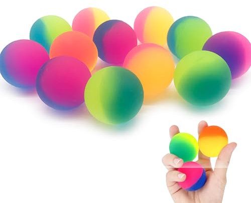 Vimmvid 30 Stück Bunt Gummiball, Flummies für Kinder, Springball Hüpfball Mitgebsel Kinder, Geeignet für Kindergeschenk, Werbegeschenke, Event Party Souvenirs
