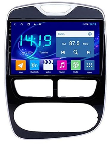 YFYANFEI Car Play Radio con Pantalla Pantalla Táctil De 9 para Renault Clio 4 2012-2016 con CarPlay Y Android Auto Inalámbricos con Mirror Link, Bluetooth, GPS, Navegación,4 Core WiFi 1G+32G