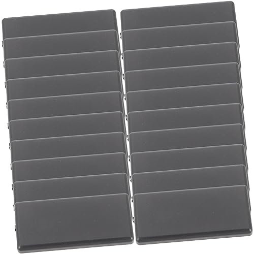 Alipis 20 Pezzi tappi terminali del davanzale della finestra messa a tappo terminale in di alluminio copertura terminale in di alluminio nylon Black