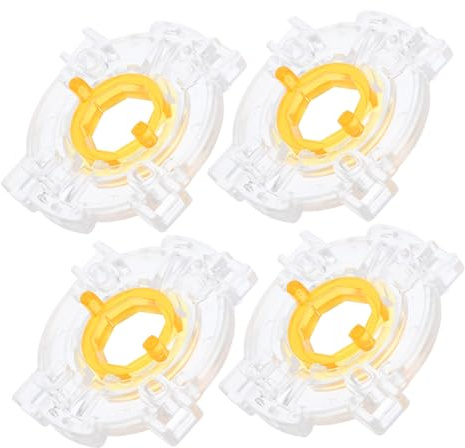 Alipis 4 Piezas Base de Joystick Octagonal Accesorios de Retención Redonda Transparente Consola de Placas Restrictoras de Partes de Joystick Máquinas