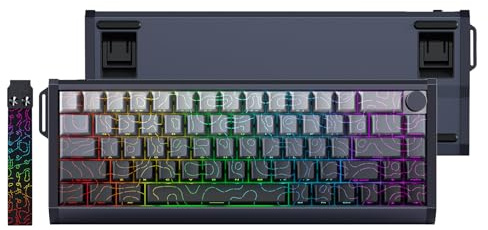 MOLGRIA x Skyloong Gaming-Tastatur GK68 HE aus 60 % Aluminium, kabelgebunden, Magnetschalter, RGB-Hintergrundbeleuchtung, mechanische Tastaturen mit südseitigem Druck, Konturlinie, Tastenkappe und